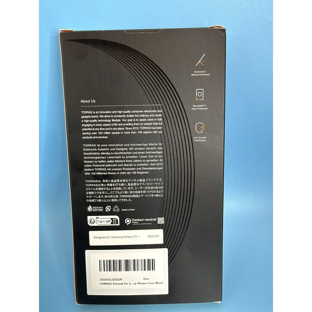 TORRAS for Samsung Galaxy S25 Plus Case Ostand, Black